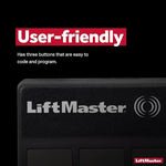 LiftMaster 373LM Security+ 3-Button Garage Door Opener Remote Control with Visor Clip