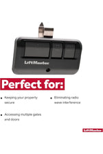 LiftMaster 893LM Security+ 2.0 3-Button Visor Clip Garage Door Opener Remote Control