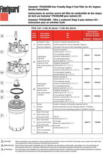 CFKIT FF63009 Fleetguard Fuel Filter (Replaces for FF63054NN) (Pack of 2)