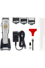 Wahl Professional 5 Star Cordless Senior Clipper Metal Edition with Charge Stand, Plated Adjustable Blades, Lithium Ion Battery, 80 Minute Run Time