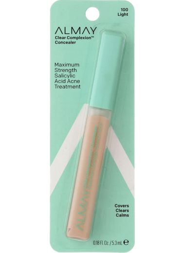 Almay Clear Complexion Concealer Corrector, Light [100], 0.18 oz (Pack of 2)